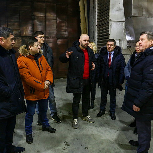 Мэр г. Новосибирска посетил производство компании "Политим"